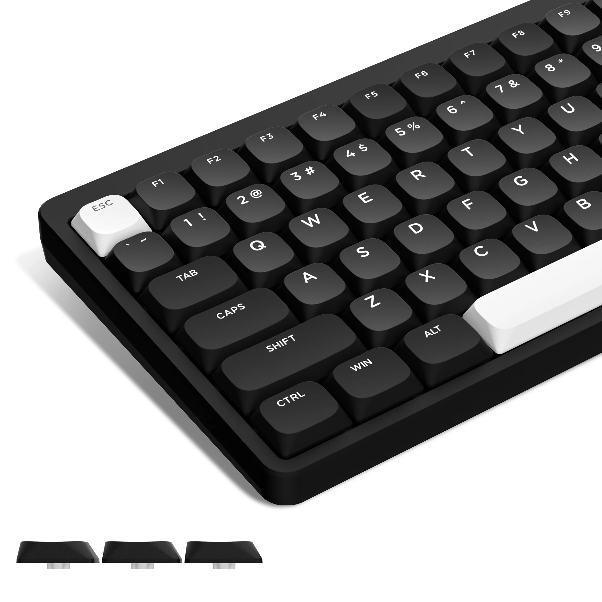 Pbt Keycaps para Teclado Mecânico Gamer Low Profile Wob Slim Double Shot Gateron Cherry mx Switch 60 65 75 Chave 129