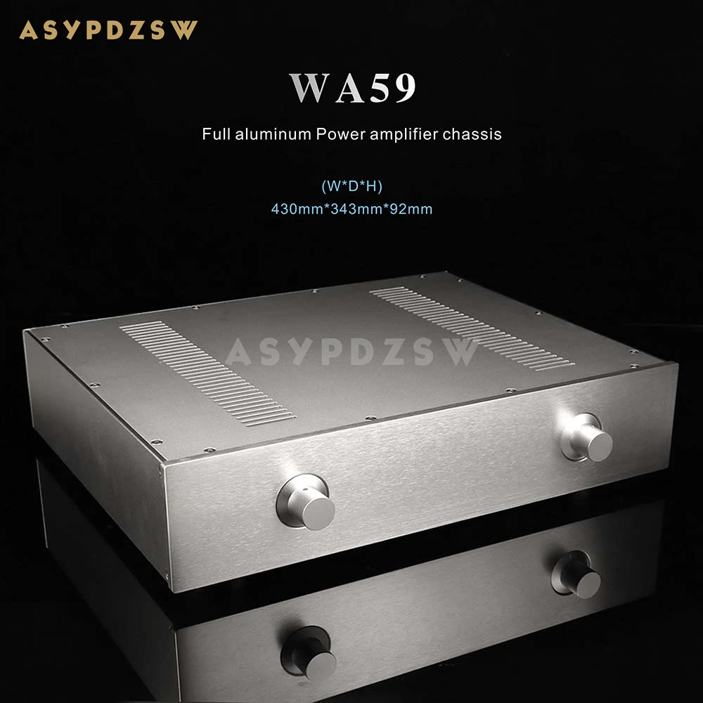 

WA59 Aluminum enclosure Preamp chassis Power amplifier case/box size 343*430*92MM