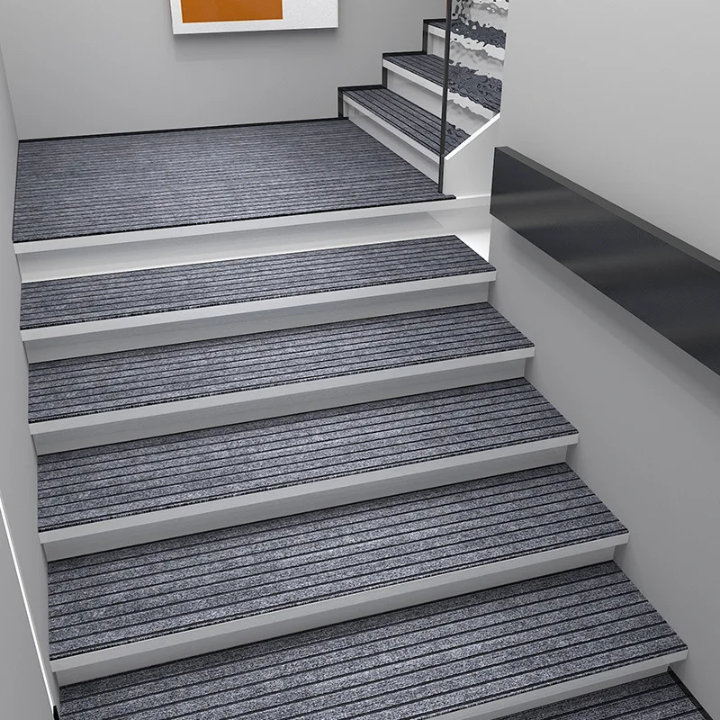 Stair Stepping Mat Home Stair Antislip Mat Rotating Stepped Soundproof Carpet Covered With Step