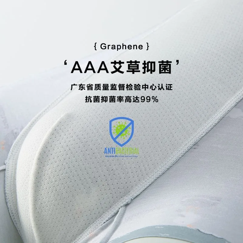 

Modal printed mens underwear for spring and summer new mid rise inner flat corner pants highend mens pants mesh