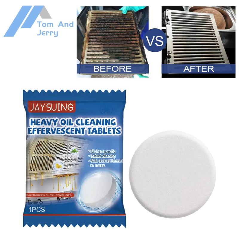 Heavy Oil Stain Cleaner Foam Degreaser Cleaner Kitchen Oil Stains Grease Cleaning Tablet For Heavy Stain Grease Removal