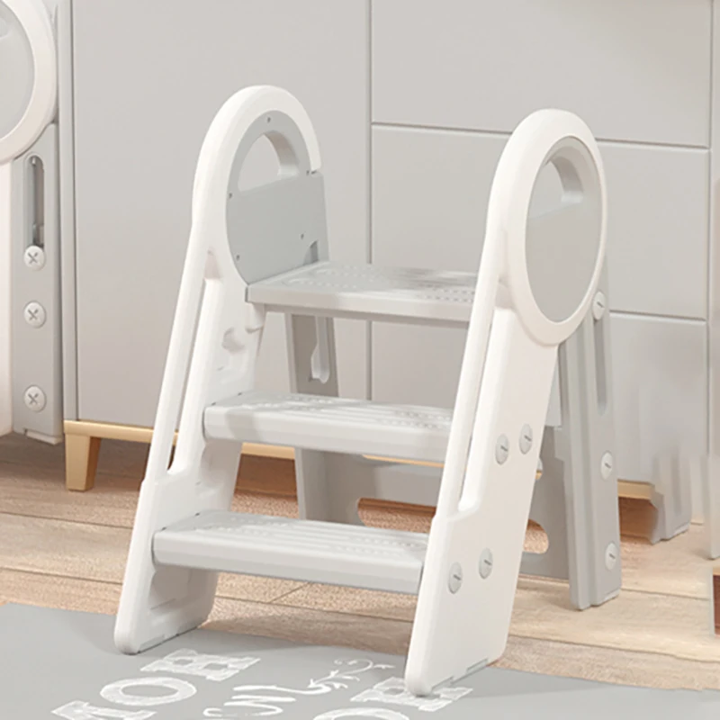 

Portable Child Potty Household Children Pot WC Toilet Seat Rack Step Stool Potty Training Toilet Folding Baby Bathroom Items