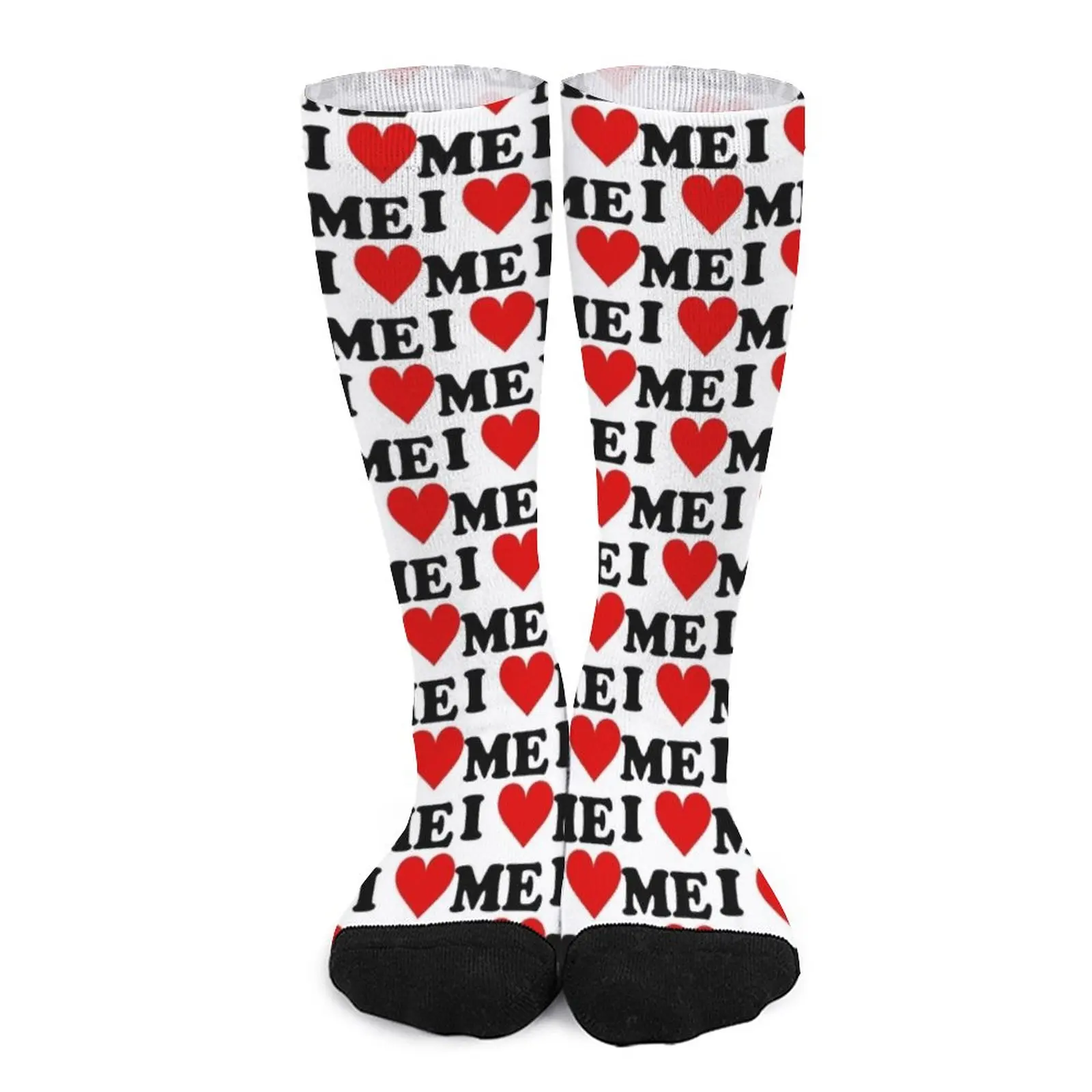

I Love Me Heart Socks Men's soccer sock gift for men