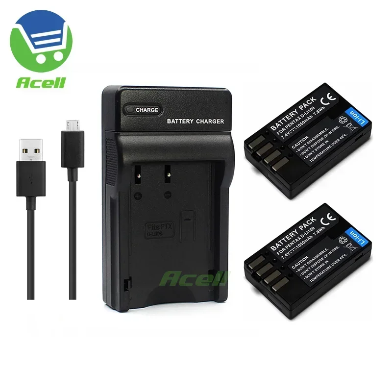 D-Li109 Batteria Agli Ioni Di Litio O Caricabatterie Usb Per Pentax K-S1 K-S2 K-30 K-50 K-R Kp K-70 K-500 Fotocamera