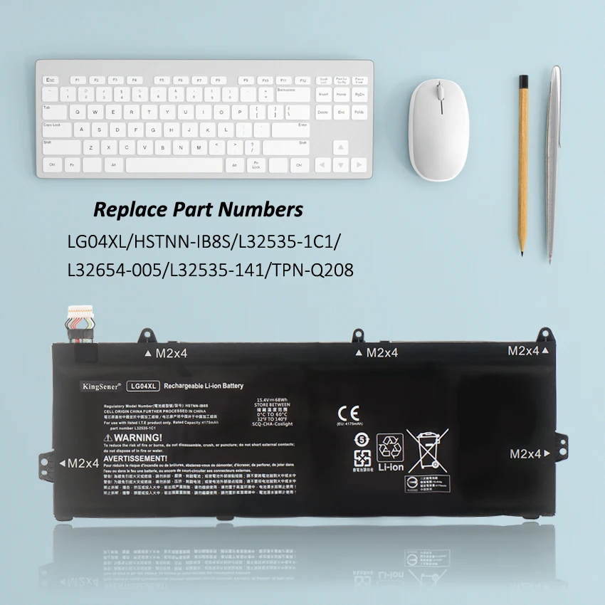Kingsener-bateria do Portátil para hp Pavilion 15-dk0015la 15-cs1001la 15-cs1002la 15-cs1067tx Cs1070tx L32654005 Lg04xl - Imagem 2