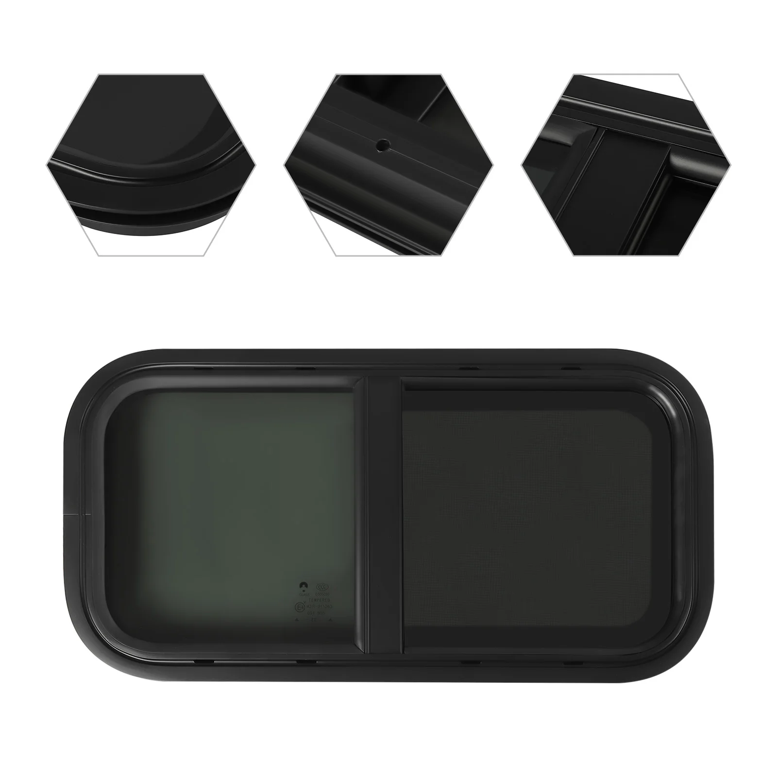 Ventana Lateral Teñida Para Caravana, Pantalla De Insectos Para Remolqu RVs, Vehículos Modificados, 700mm X 400mm - AliExprs