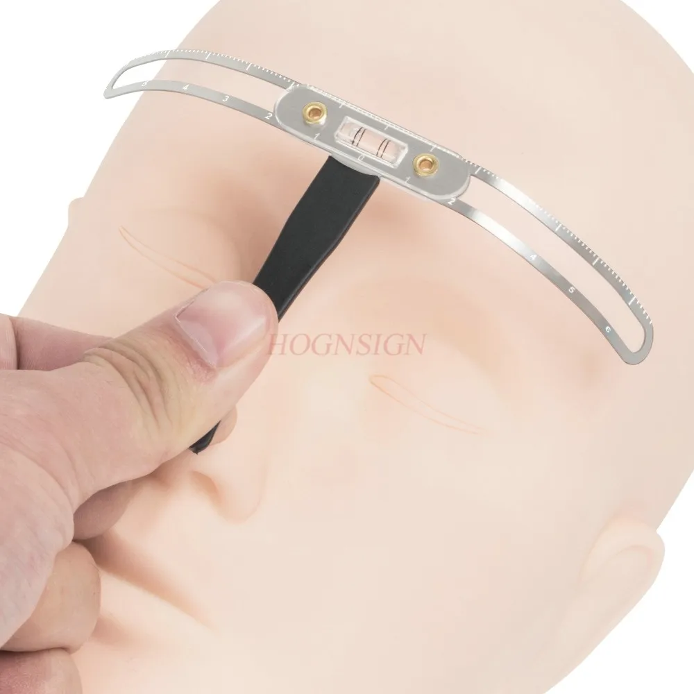 

Horizontal measurement eyebrow shape design positioning three point positioning ruler golden ratio balance ruler