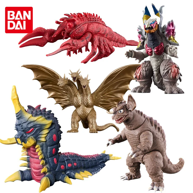 Bandai Originale Ultraman Blazar Godzilla Earth Garon Baragon Ebirah King Ghidorah Monster Anime Action Figures Giocattoli Regalo Per Bambini