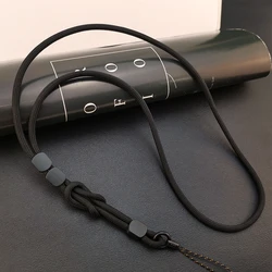 Universal Lanyard Wrist Strap for Smartphones and Keys - Versatile and Stylish Hand Cord (Dark Black)