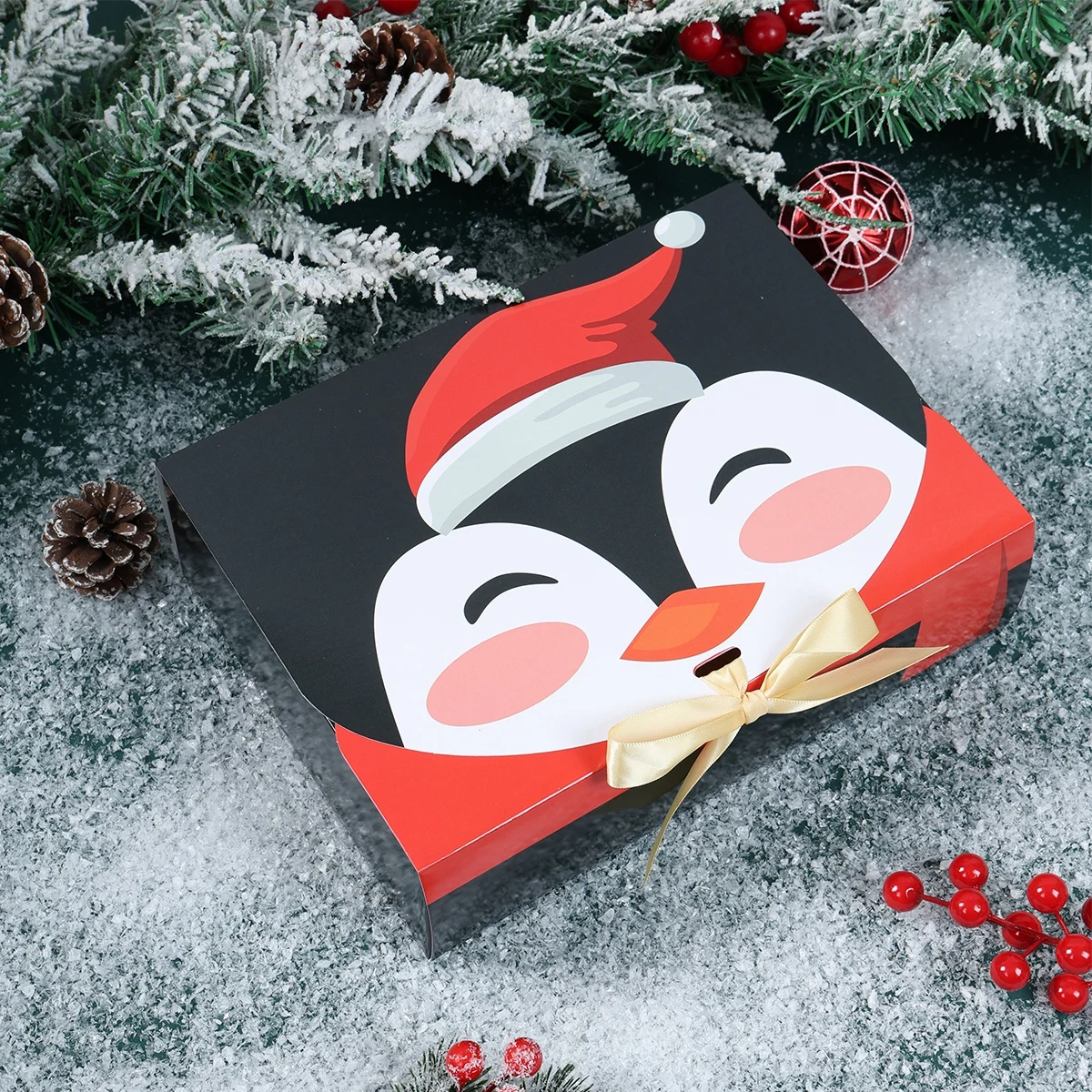 Weihnachtsband-Geschenkbox, frohe Weihnachtsdekoration für Zuhause, 2025, Navidad Natal Xmans, Süßigkeiten-Keks-Verpackungsbox, Neujahr 2026 – Detail 8