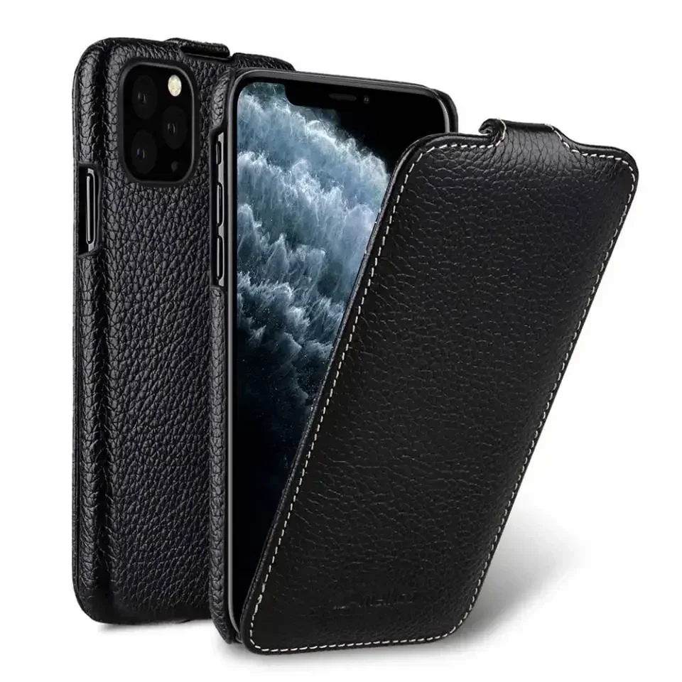 Melkco Premium Vertical Genuine Leather Case - First Layer Cowhide Cover