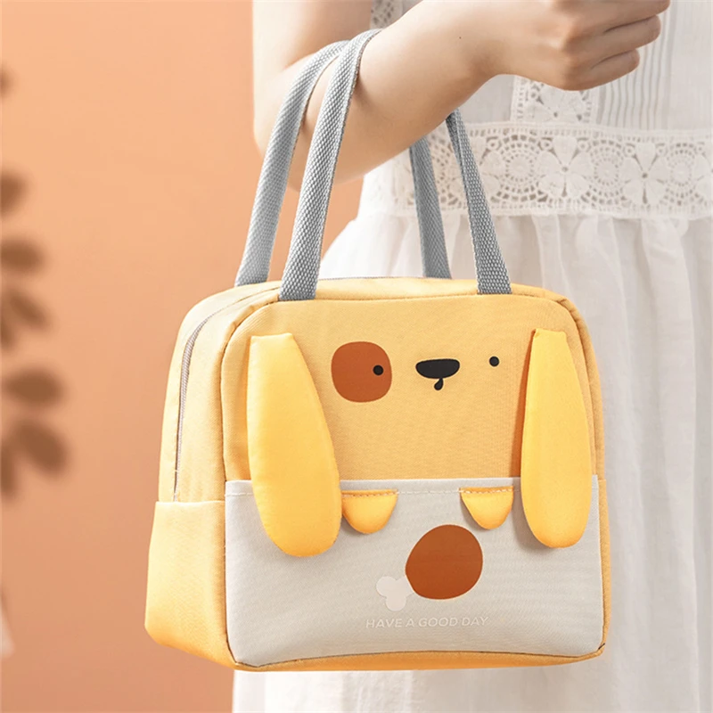 Cute Lunch Bags Kawaii Animal Lunch Box Insulated Lunch Bag for Women  Durable Reusable Tote Bag - AliExpress