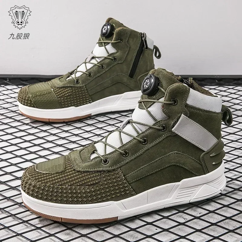Motorcycle New Knob Adjustment Design Anti-fall Protective Boots Wear Protection Windproof Waterproof Anti-slip New Model