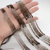 Natural A+ Smoky Quartz Faceted Round / Cube Beads 2mm,3mm,4mm,For Jewelry Making DIY Bracelets Necklace Strand Gift 39cm 2
