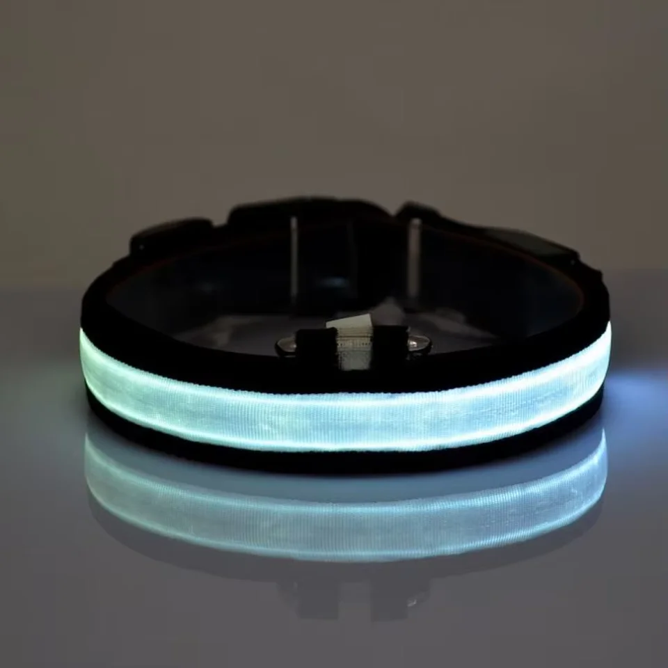 Waterproof Reflective Adjustable LED Dog Collar