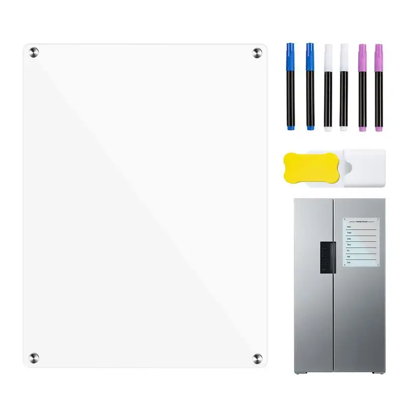 

Magnetic Board For Fridge Dry Erase Board For Fridge Note Board Organize Daily Life With Shopping List Dating Weekly Schedule