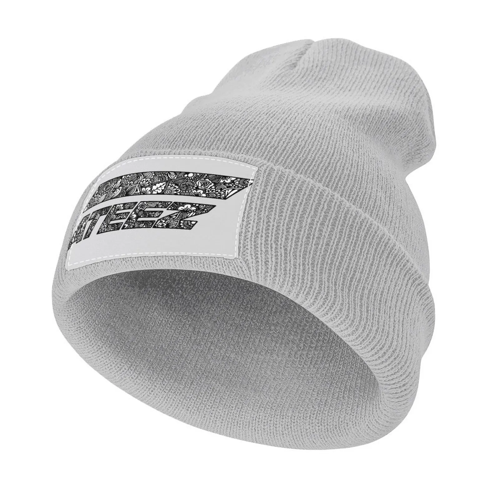 

Zentangle ATEEZ Logo Knitted Cap derby hat Thermal Visor Women's Hats For The Sun Men's