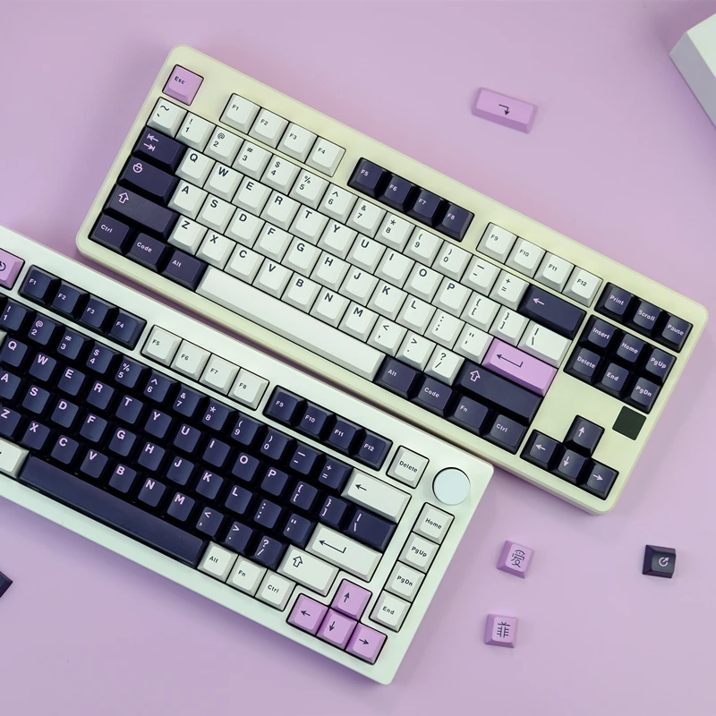 Chaves Conjunto Aifei Ícone Gmk Ametista Keycaps Abs Duplo Tiro Tampas Chave Cherry Perfil Keycap para 61 64 68 84 87 96 980 104 253