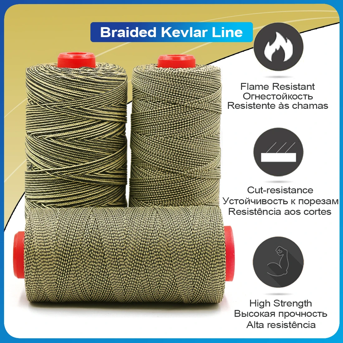 Nylon String Kite Flying High Strength Kevlar Rope Braided Kevlar