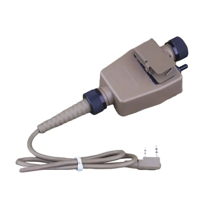 Emersongear For TEA PTT Tactical Intercom Switch Wire For Kenwood Version Radio Charge Plug Interface Walkie Talkie Hunting
