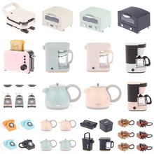 

1pc Kitchen Bread Coffee Machine Juicer Electric Baking Pan Vintage Telephone Kettle Toy Doll House Mini Decoration