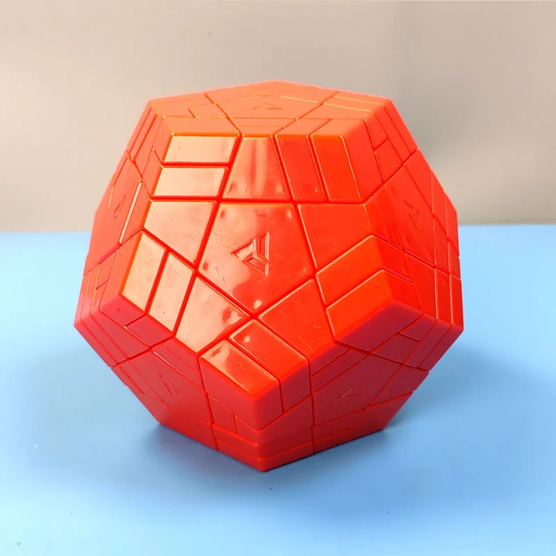 AJ Red Split Megaminxeds Magic Cube Dodecahedron Professional Neo Speed Twisty Puzzle Brain Teasers Antistress Educational Toys 2