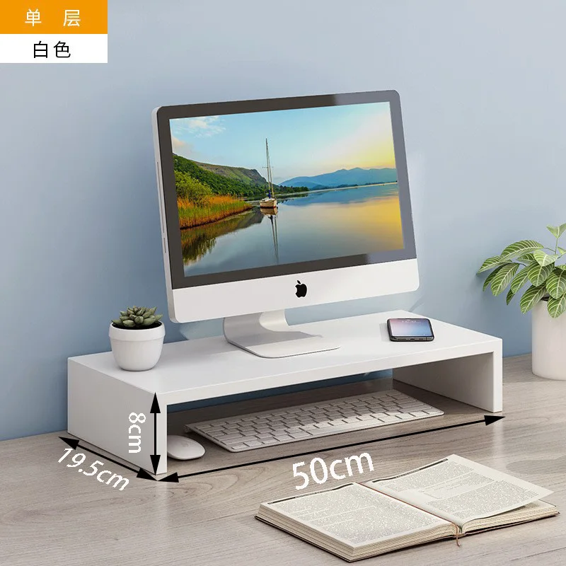 Ergonomic Desktop Monitor Riser Stand for Improved Workspace Organization