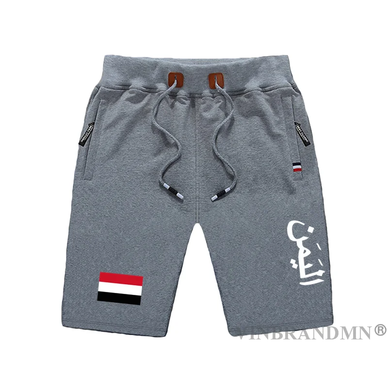 

Yemen Yemeni Arabi YEM Islam men shorts beach new men board shorts flag workout zipper pocket casual nation country shorts beach