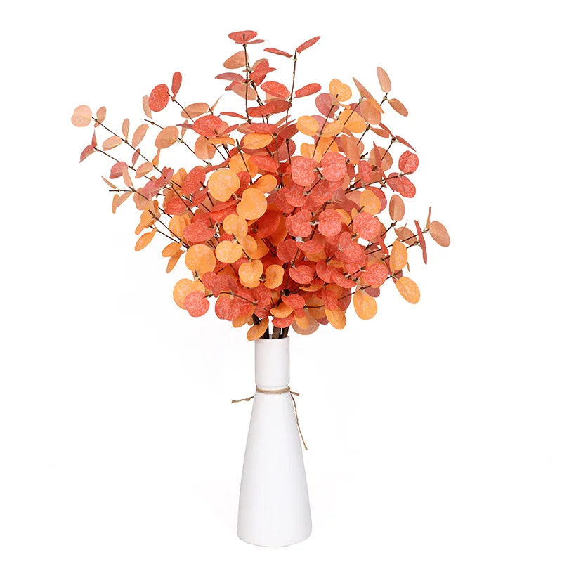 

6 sticks Home Decoration Single Stem Green Plant Flower Arrangement Accessories Nordic Style Eucalyptus Artificial Dried Flowers