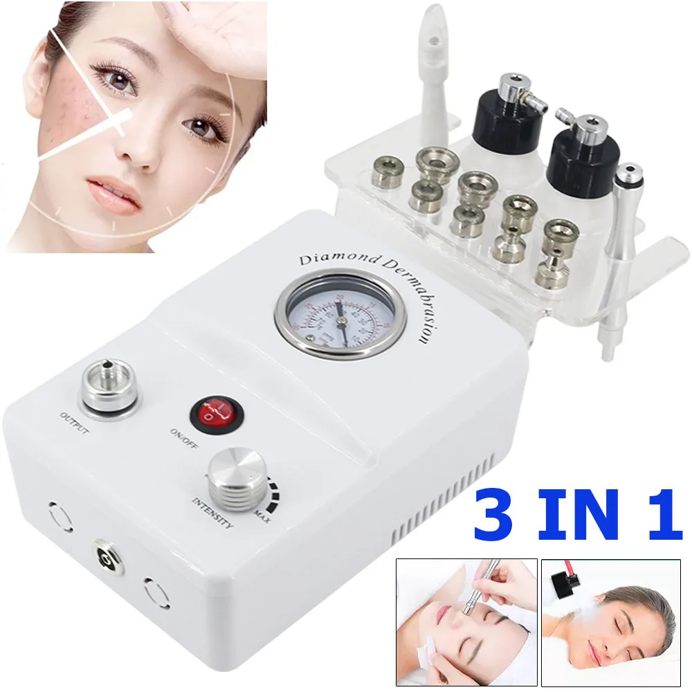 

Portable Remove Blackhead Wrinkle Facial Peeling Diamond Microdermabrasion Machine Suction Power Dermabrasion Massage Tools 2024