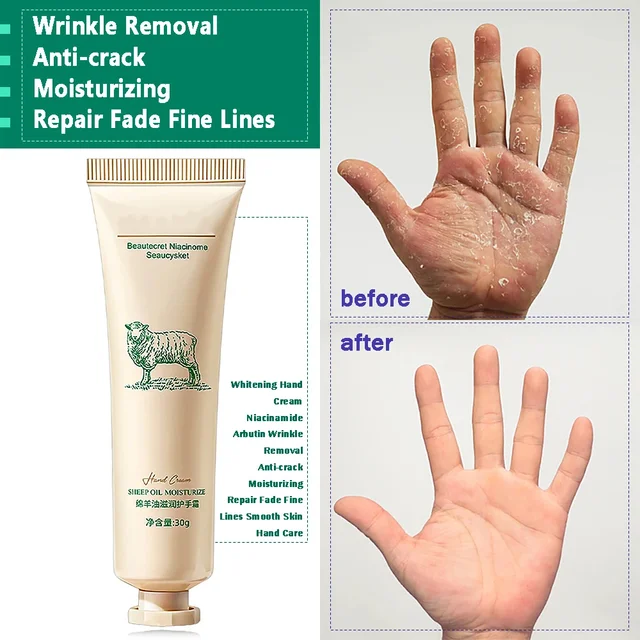 Collagen Anti-wrinkle Hand Cream Skin Soften Nourish Anti-drying Whitening Moisturizing Cracked Repair Product Korean Skin Care 6