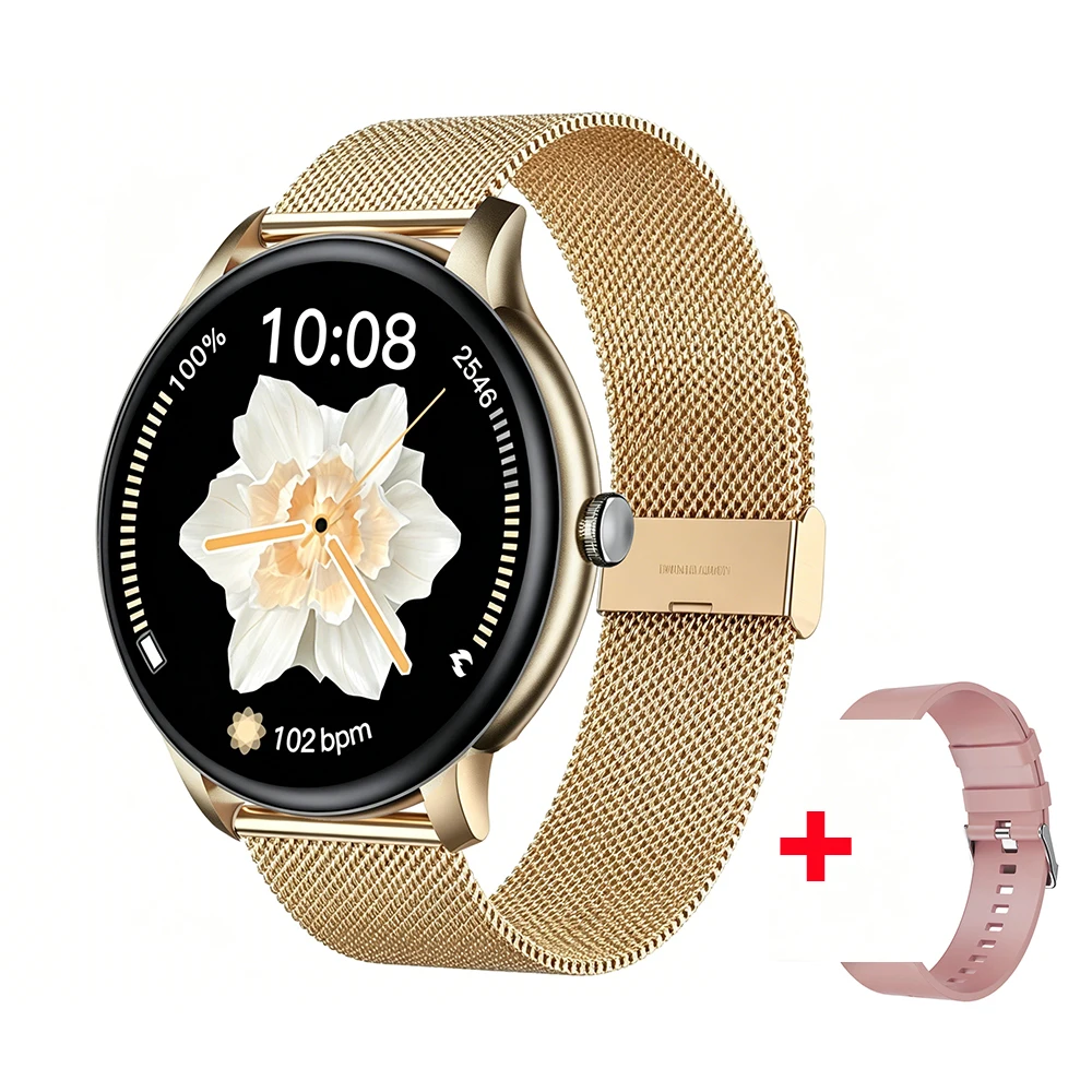Mesh belt golden