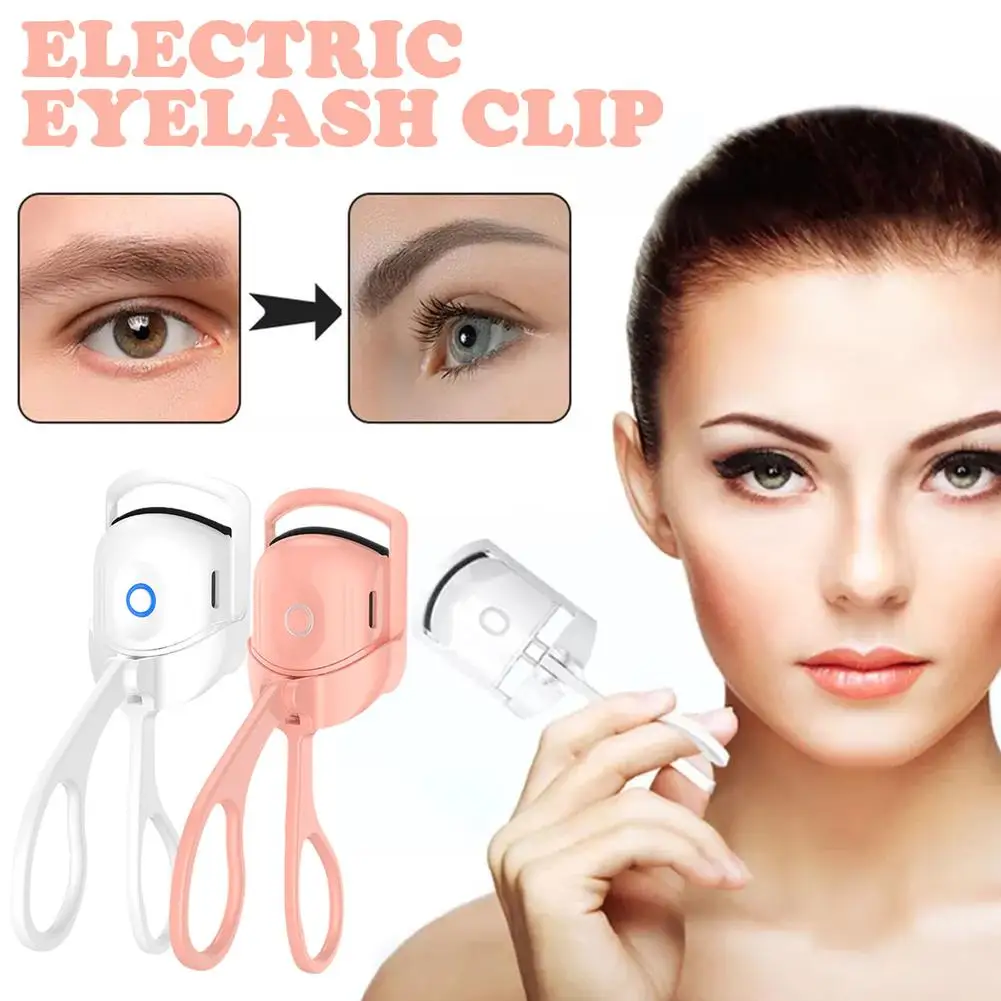 

Portable Curls Thermal Eyelash Curler/ Long Lasting Control Rechargeable Lash Heated Temperature Makeup Clip/ Tools Electri U8A0