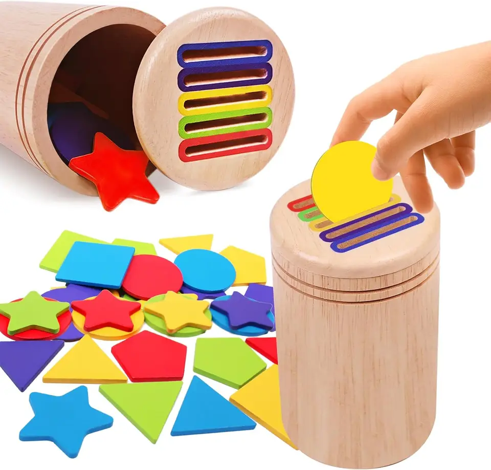 Montessori Wooden Sorting Toys for Toddlers