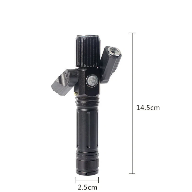 Portable Bicycle Flashlight 6000Lm 18650 USB Bike Front Lights IPX5 Waterproof With Bracket Cycling Light LED Flashlight 1800mAh