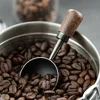 30ml Walnut Wood Coffee Scoop Stainless Steel Long Handle Measuring Spoon for Coffee Tablespoon Kitchen Tool Cafe  Accessories 2