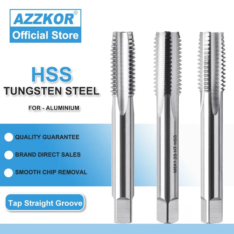 AZZKORHSSHandTapTappingSetStainlessSteelTappingBitThread