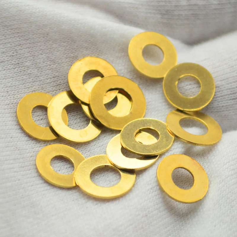 

4pcs Fold Knife Brass Washers Cushion Ring Pad for Emerson CQC7 CQC-7 Folding Knives DIY Making Replace Accessories Parts Shim