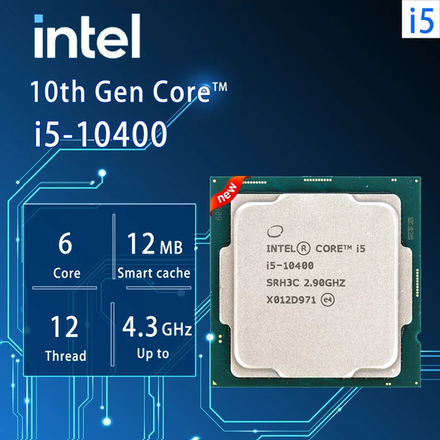 Intel Core i5-10400 - Core i5 10th Gen Comet Lake 6-Core 2.9 GHz LGA 1200  65W In