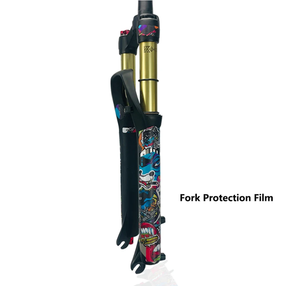 MTB Bicycle Front Fork Frame Guard Stickers Scratch-Resistant Reusable Sticker