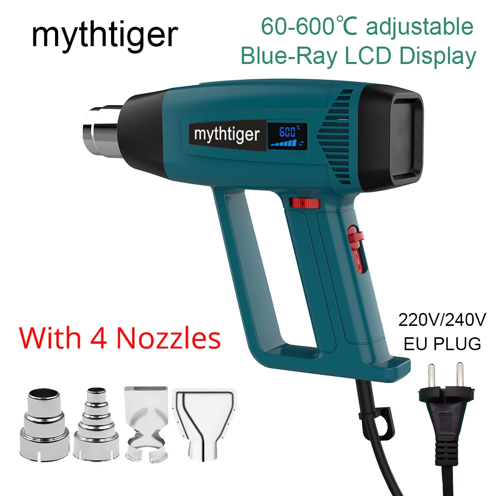 2000W LCD/NO LCD Heat Gun Variable Temperature Advanced Electric Hot Air Gun Power Tool Hair dryer for soldering Thermoregulator electric screwdriver kit Power Tools