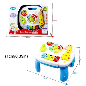 Music Table Baby Toys Learning Machine Educational Toy Music Learning Table Toy Musical Instrument for Toddler 6 Months+ 6