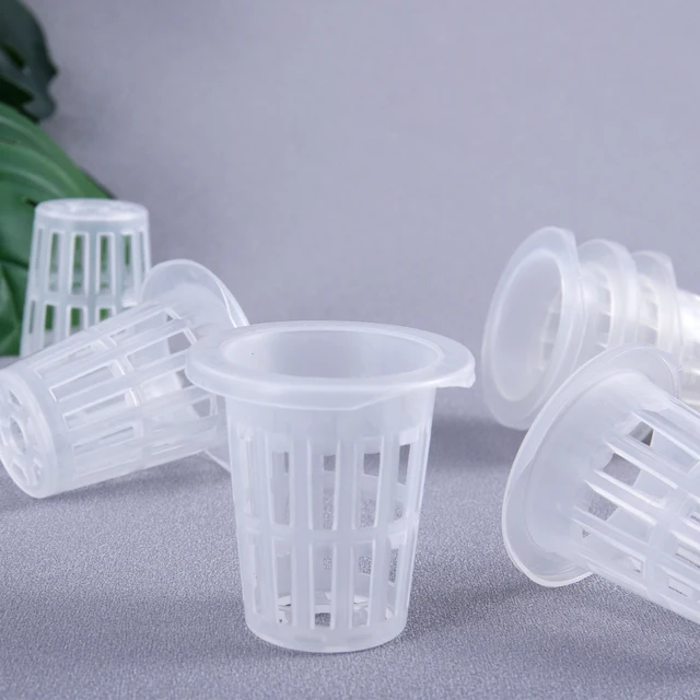 10/50pcs Hydroponic Planting Basket Plant Growing Container Garden Slotted Cup Hydroponic Vegetable Planting Seedling Cup Sponge 3