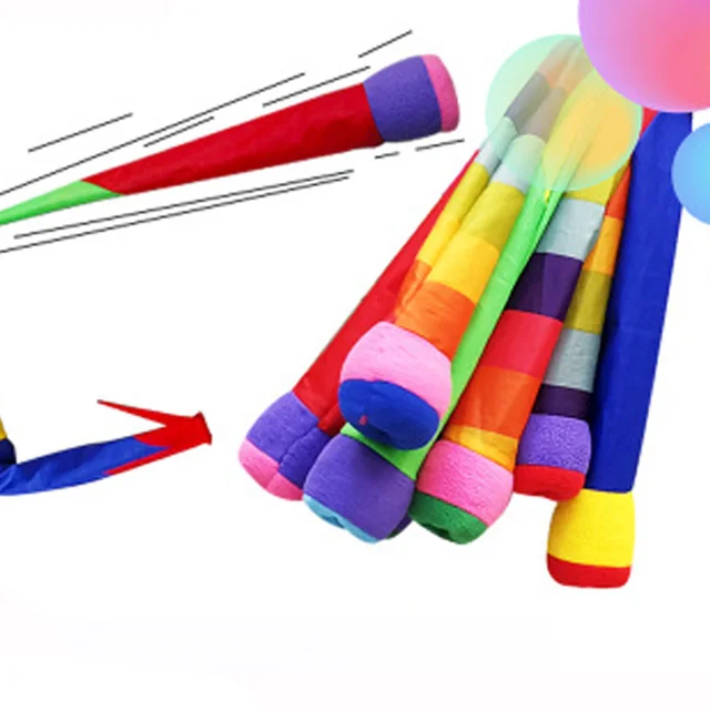 Rainbow Ball Hand Throwing Ribbon Sandbag Game Kindergarten Fun Outdoor