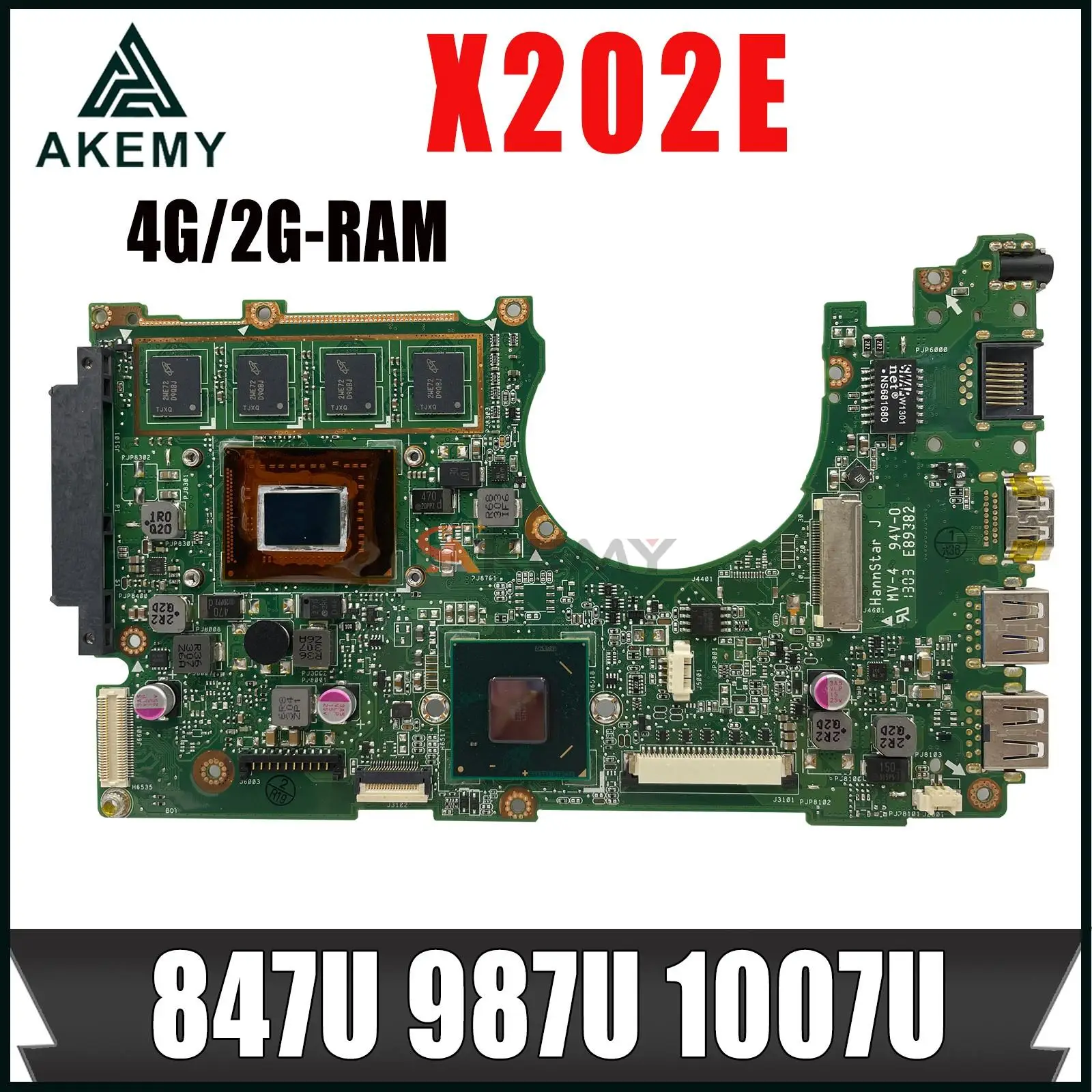 X202E Mainboard For ASUS S200E X202E X201E X202EP Vivobook Motherboard