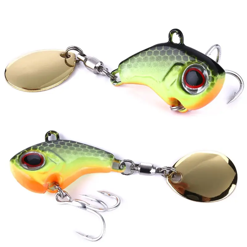 

1Pcs Rotating Metal VIB vibration Bait Spinner Spoon Fishing Lures 8g/16g/21g Jigs Trout Wobbler Fishing Hard Baits Tackle Pesca