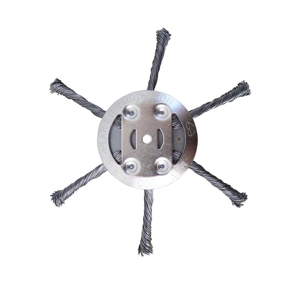 

6Inches Steel Grass Trimmer Head 6-Cutter Brushcutter Wire Weed Blade for Garden Grass Trimmer Head Lawnmover Power Tool