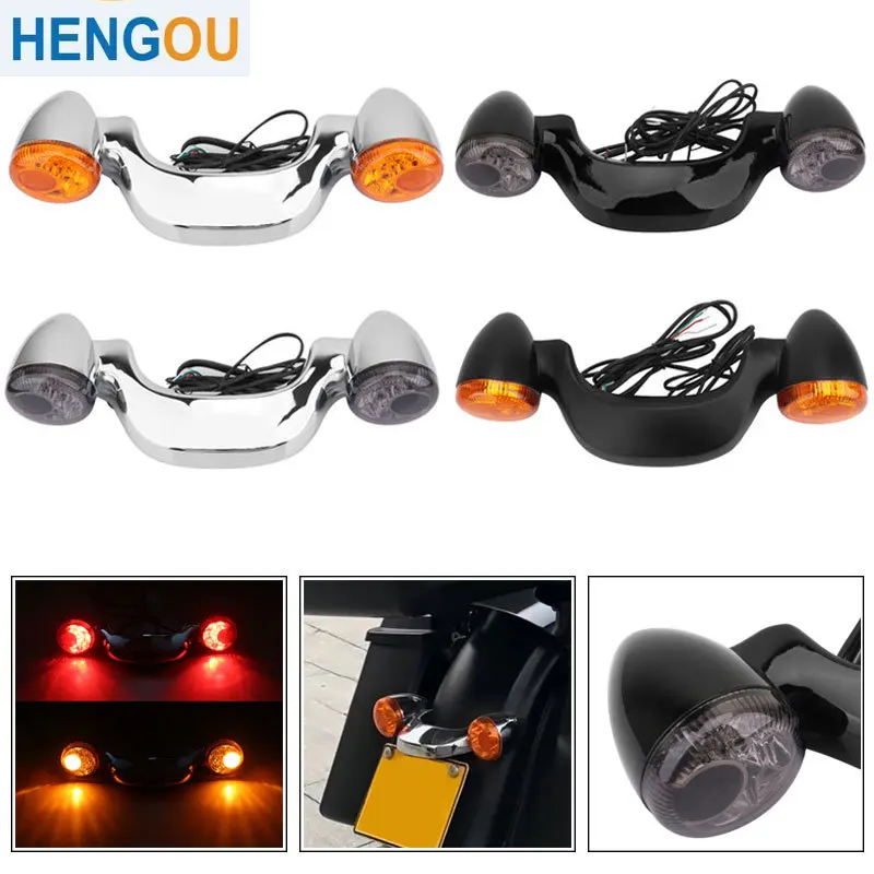 

Motorcycle LED Rear Brake Light Stop Signal Turn Signals For Touring Street Road Glide CVO Custom FLHX FLTRU FLTRX 10-21