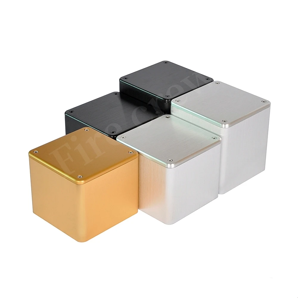 Fire Crew All Aluminum Transformer Shielding Cover Shell Protective Cover Box Prevent interference Tube Audio Amplifier Kit DIY 5