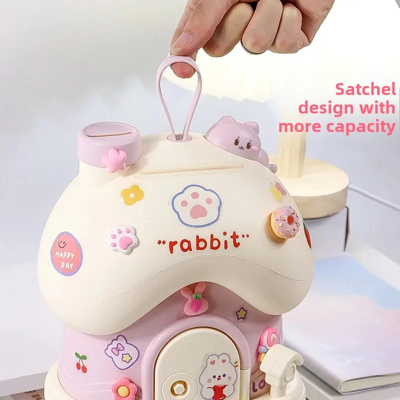 New Mushroom House Money Box DIY Sticker Boys Girls Children Gifts Removable Savings Bank Box Financial Education Toy